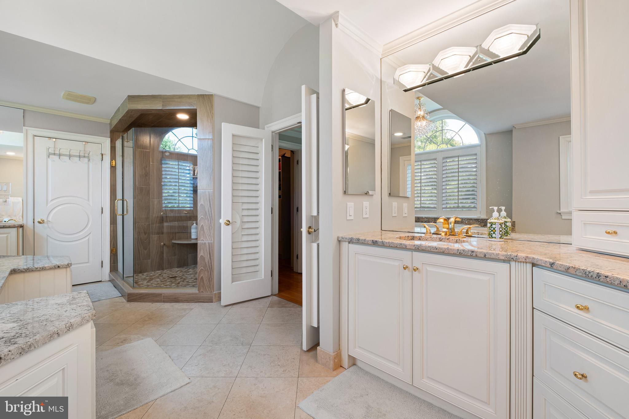 104 Indian Springs Road Kennett Square, PA 19348 - Photo 56 of 106 a bathroom with a granite countertop sink mirror and