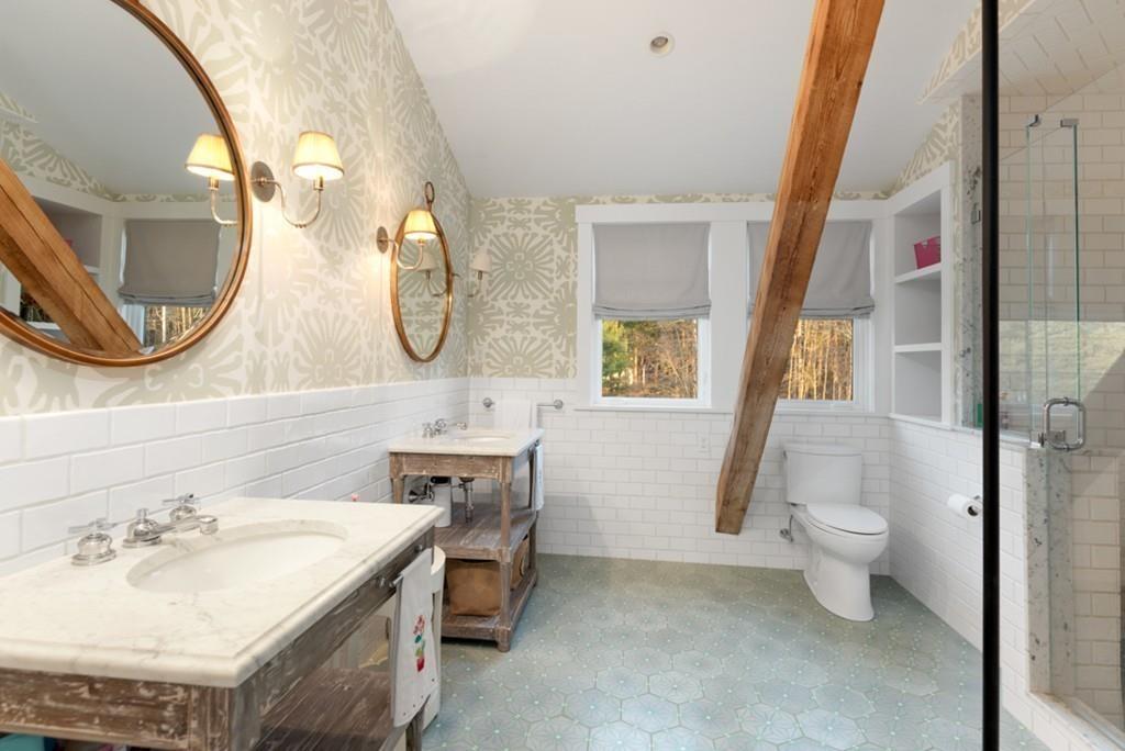 34 Martins Lane Hingham, MA 02043 - Photo 32 of 42 a bathroom with a sink and a mirror