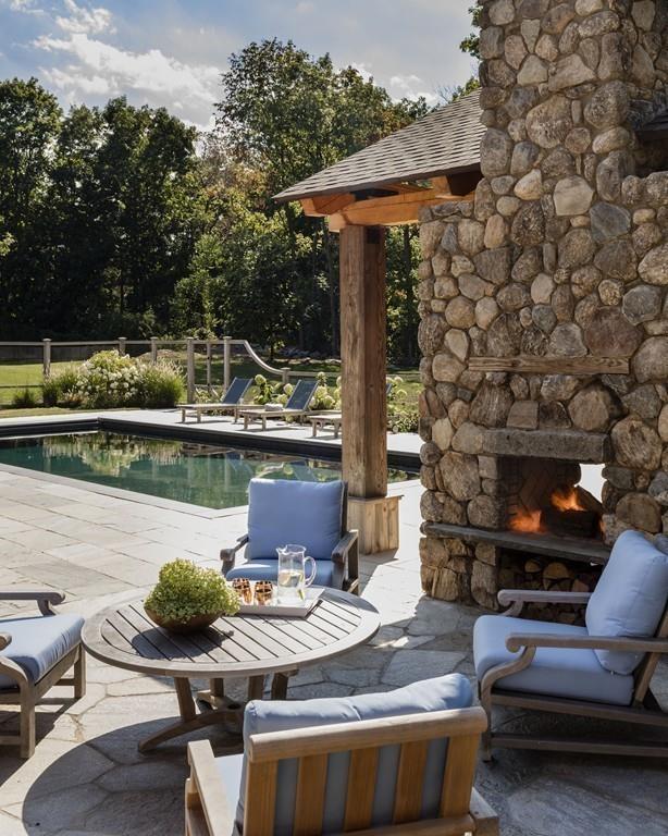 34 Martins Lane Hingham, MA 02043 - Photo 37 of 42 a view of house with backyard outdoor seating area and barbeque oven