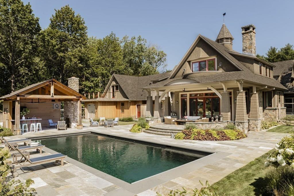 34 Martins Lane Hingham, MA 02043 - Photo 38 of 42 a front view of a house with swimming pool