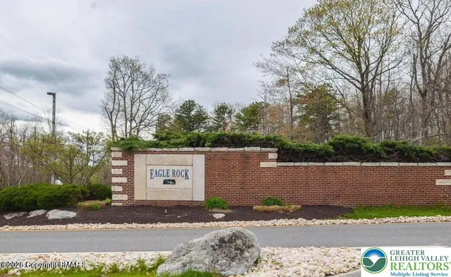a view of a street with a large tree