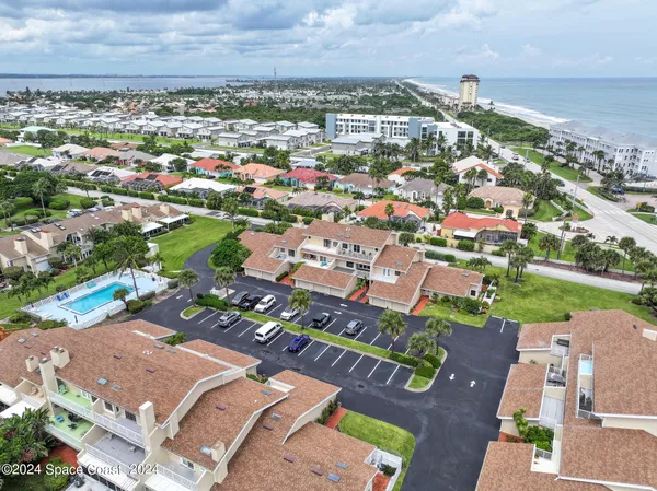 an aerial view of a city
