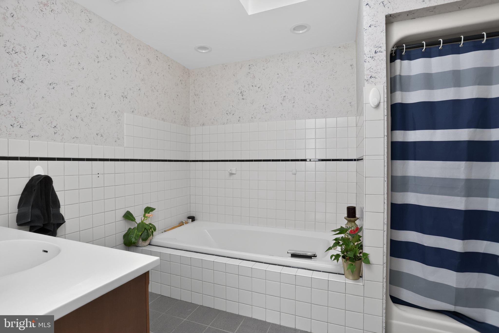 155 Seabrook Road Lambertville, NJ 08530 - Photo 32 of 44 Modern bathroom with elegant tiles.