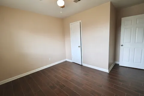 a close view of closet