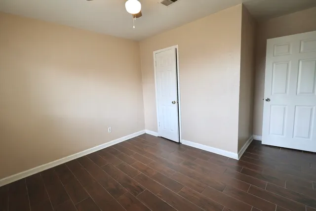 a close view of closet