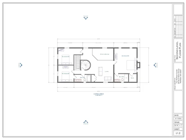 a black and white photo of a living room