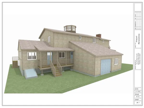 a kitchen with a sink and a yard