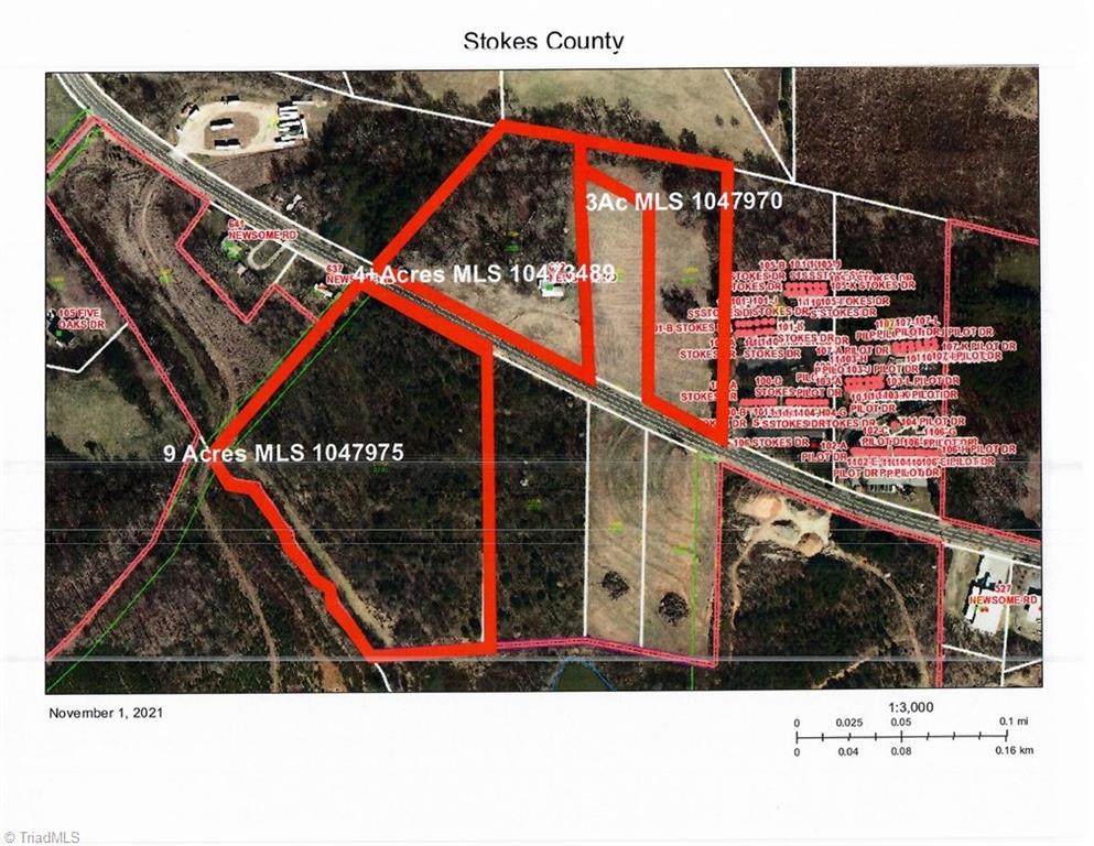 612 Newsome Road King, NC 27021 - Photo 28 of 28 3 separate sales, each parcel labeled.