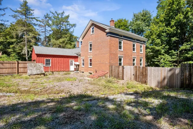 a backyard of a house