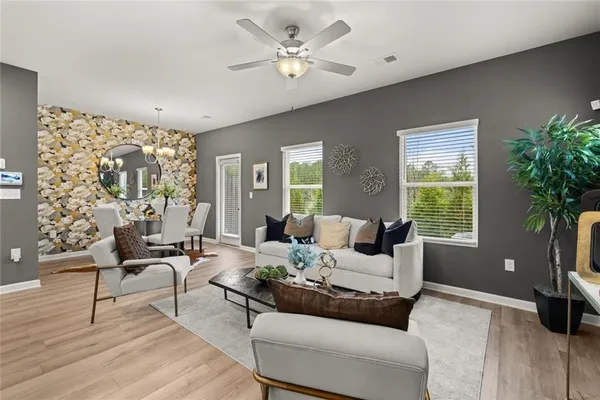 a view of a outdoor space in front of a house