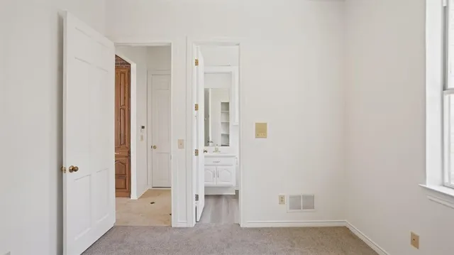 a view of an empty room