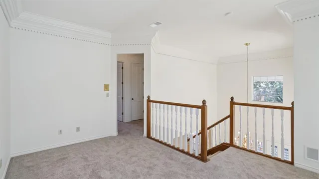 a view of a room with garage area