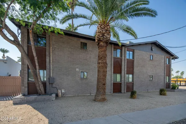 a view of a house with a patio