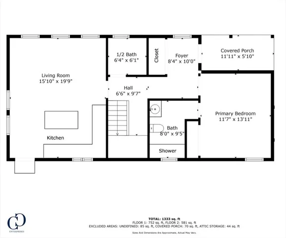 a black and white photo of a room