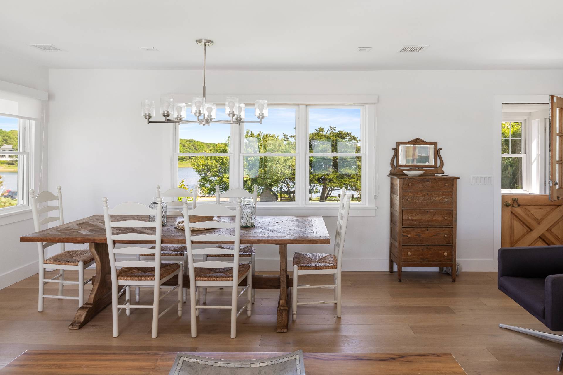 48 Bay Inlet Road East Hampton, NY 11937 - Photo 10 of 46 a view of a dining room with furniture window and outside view