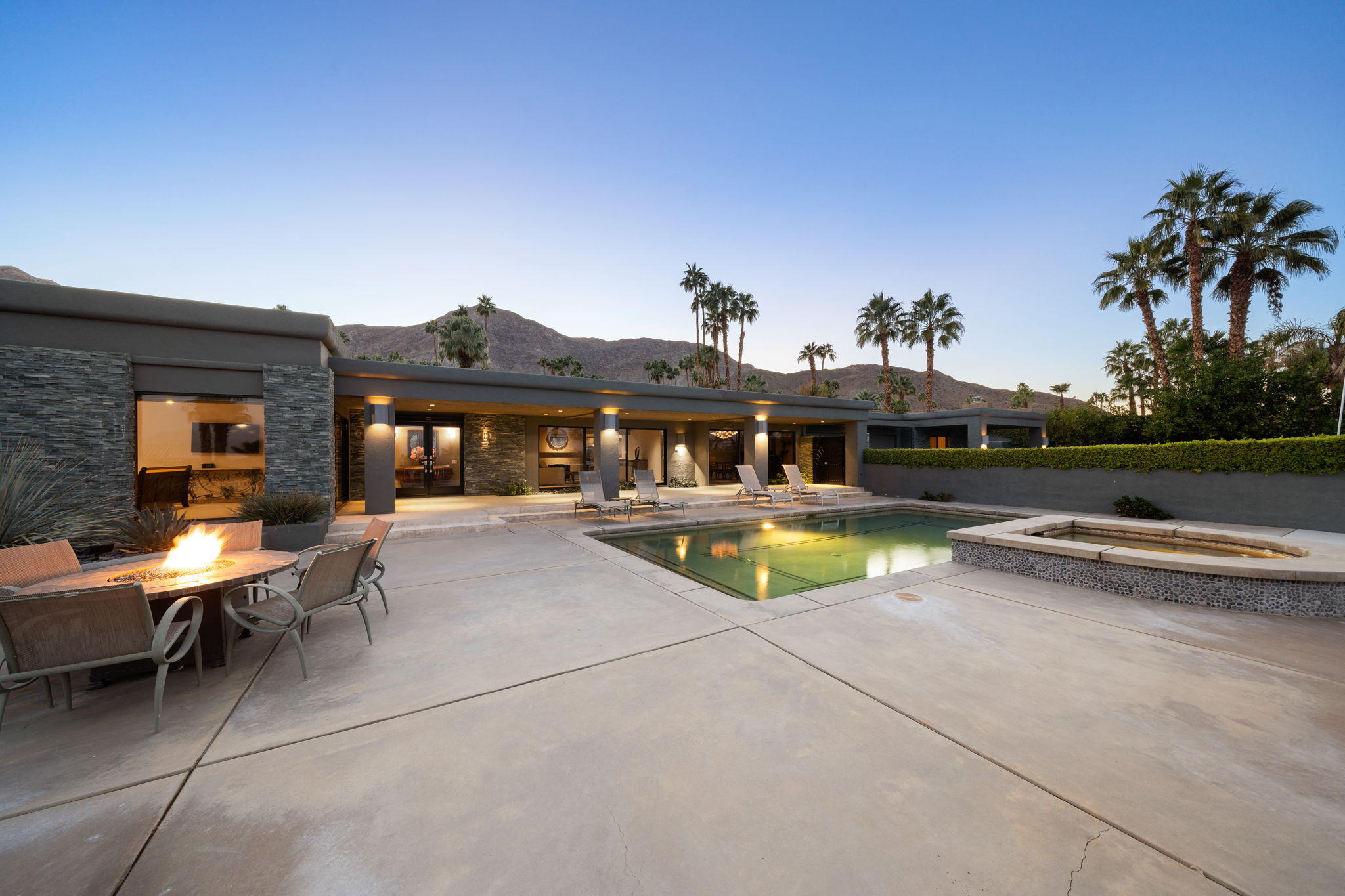 70291 Pecos Road Rancho Mirage, CA 92270 - Photo 50 of 65 Twilight Pool Area