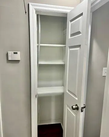 a view of walk in closet