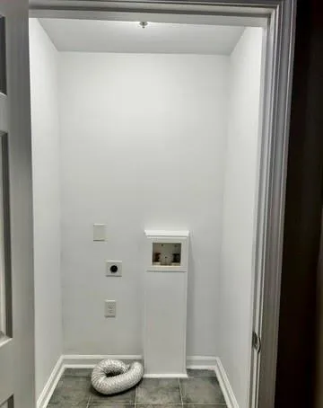 a view of small space with racks on the wall