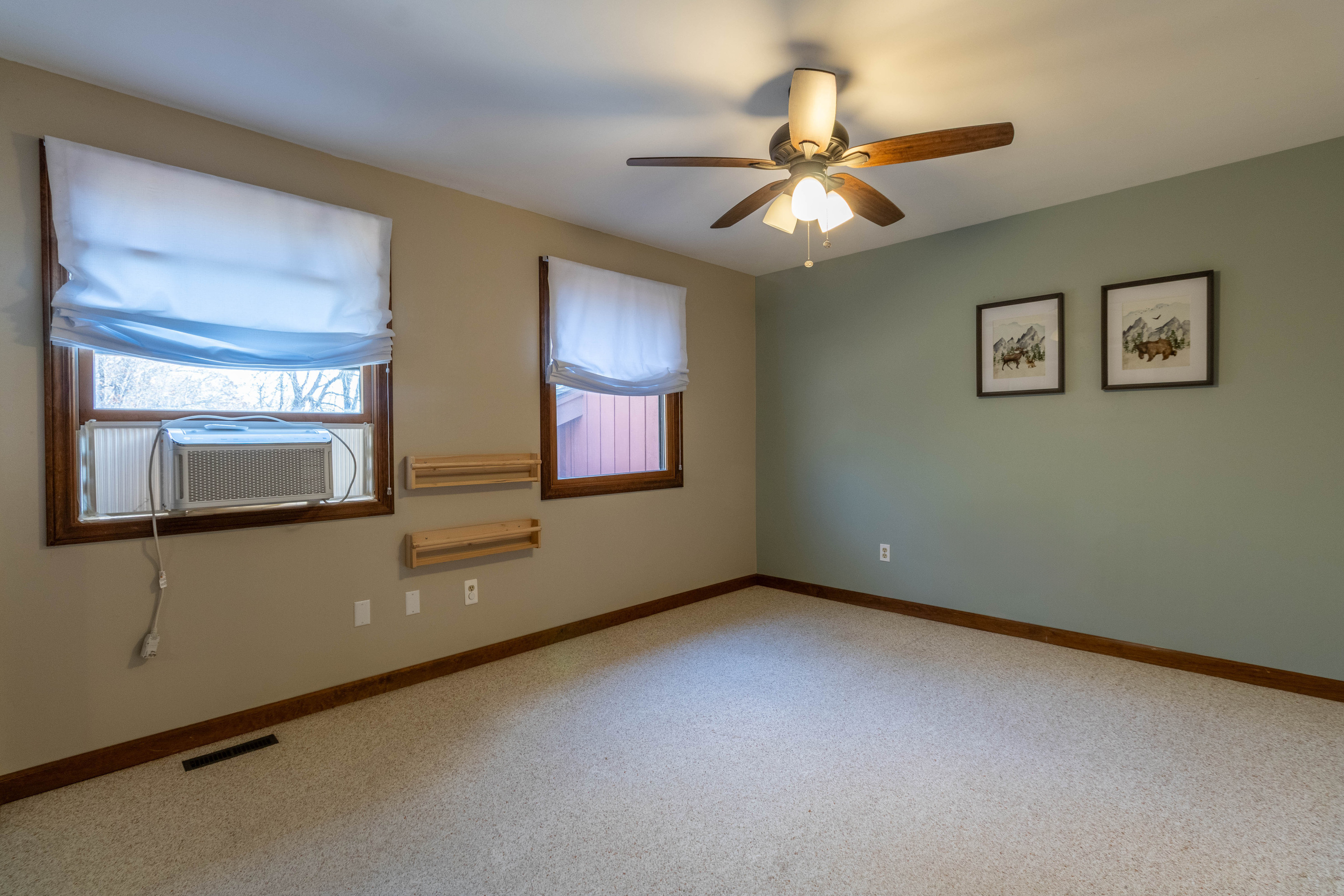 67 Moodus Leesville Road East Haddam, CT 06469 - Photo 27 of 38 a view of an empty room with window and a chandelier fan