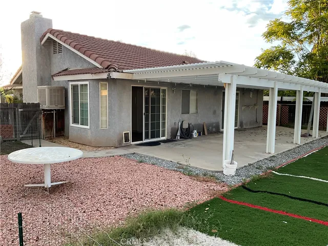 a backyard of a house