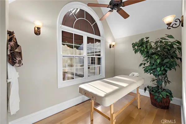 a room with furniture