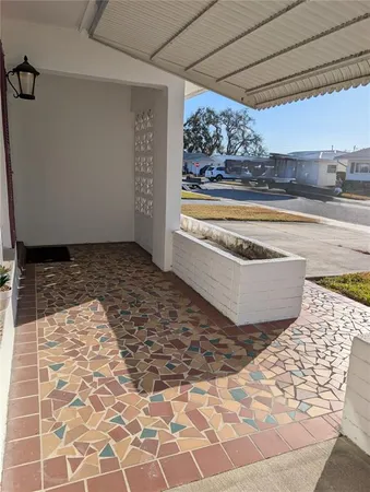 a view of a entryway of the house