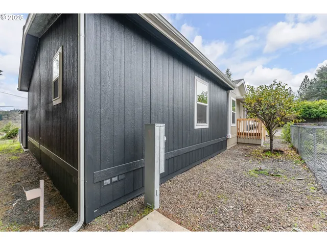 a backyard of a house