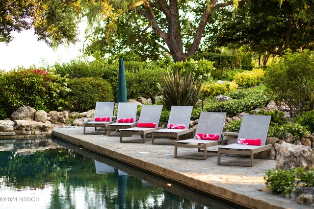 a view of play ground with a tree