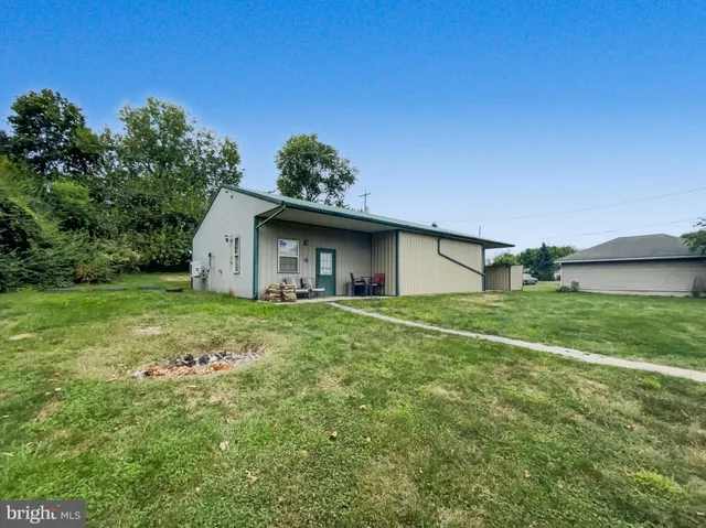 a house view with a garden space