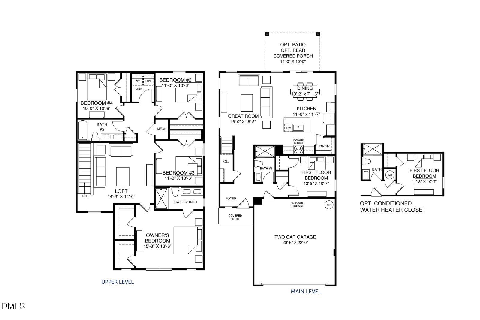 1103 Merlin Street Durham, NC 27704 - Photo 15 of 15 2 Woodford Floorplan
