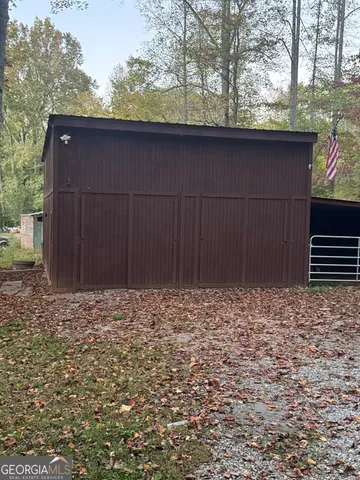 a backyard of a house