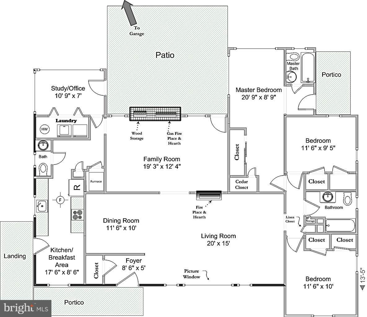 6431 Overhill Road Falls Church, VA 22042 - Photo 29 of 30 Floor Plan - Main