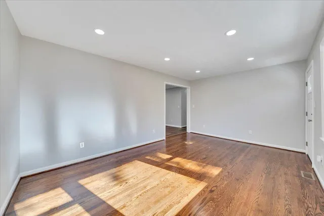 a view of kitchen with microwave and stove