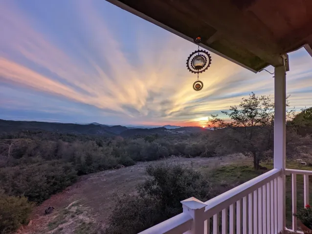 a view of city and ocean
