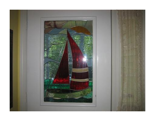 163 Black Pond Road Charlestown, RI 02813 - Photo 11 of 12 Other. STAINED GLASS FRONT DOOR TO COVERED PORCH