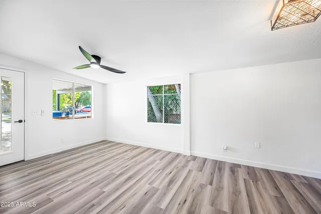wooden floor in an empty room