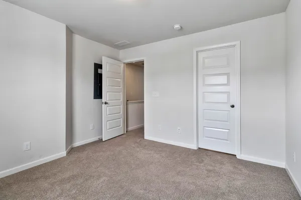 wooden floor and closet area