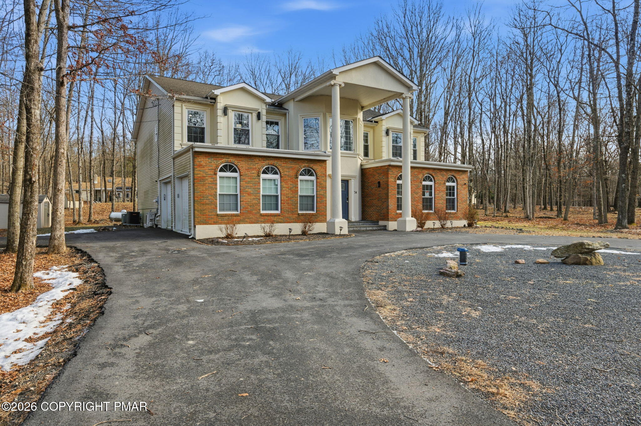 74 Buckhill Road Albrightsville, PA 18210 - Photo 64 of 65 a front view of a house with a yard