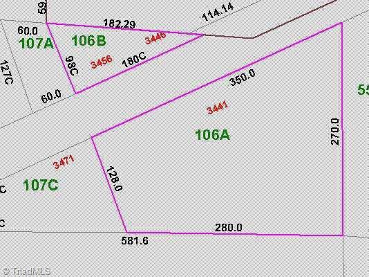 3456 Harper Road Clemmons, NC 27012 - Photo 3 of 3 Other. Lot 106b: ~180 ft frontage x 98 ft x 182 ft (from tax map)