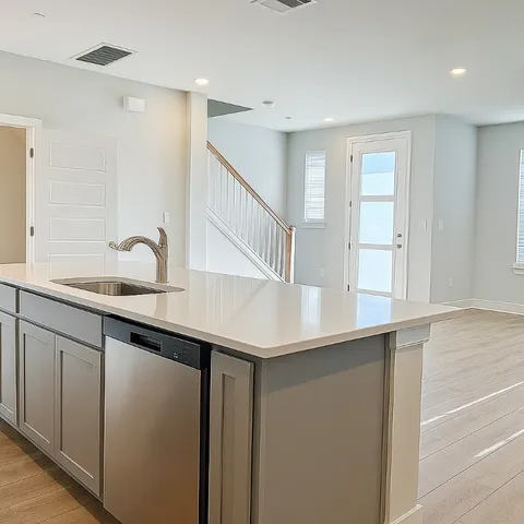 a black and white photo of a living room