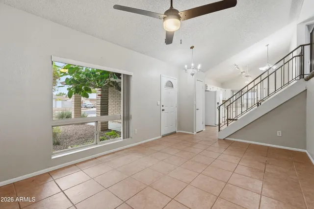 a view of an entryway with a window