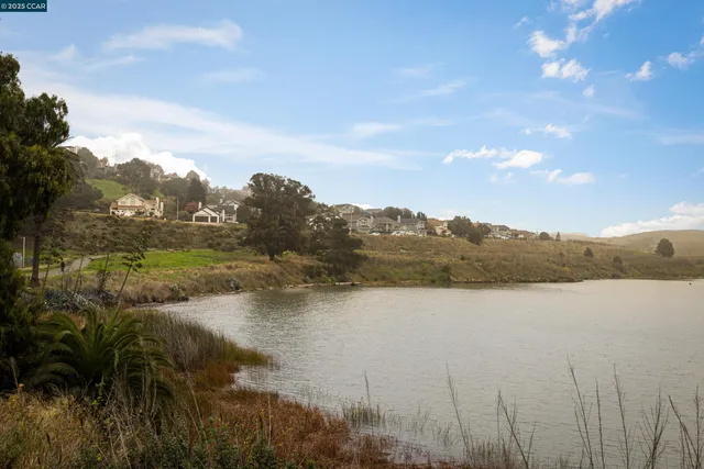 a view of lake with mountain