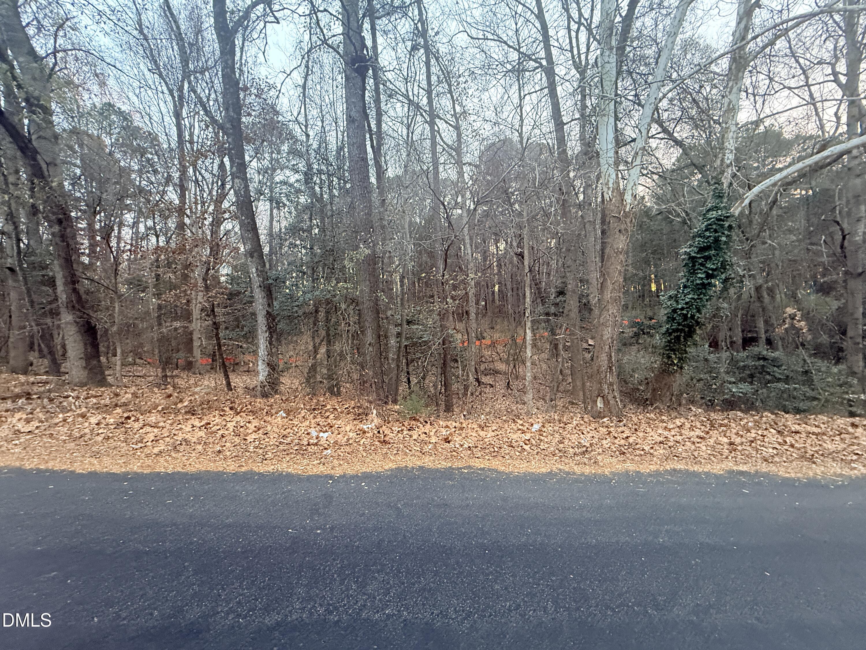 5104 Royal Acres Road Raleigh, NC 27610 - Photo 3 of 3 a view of a yard covered in snow