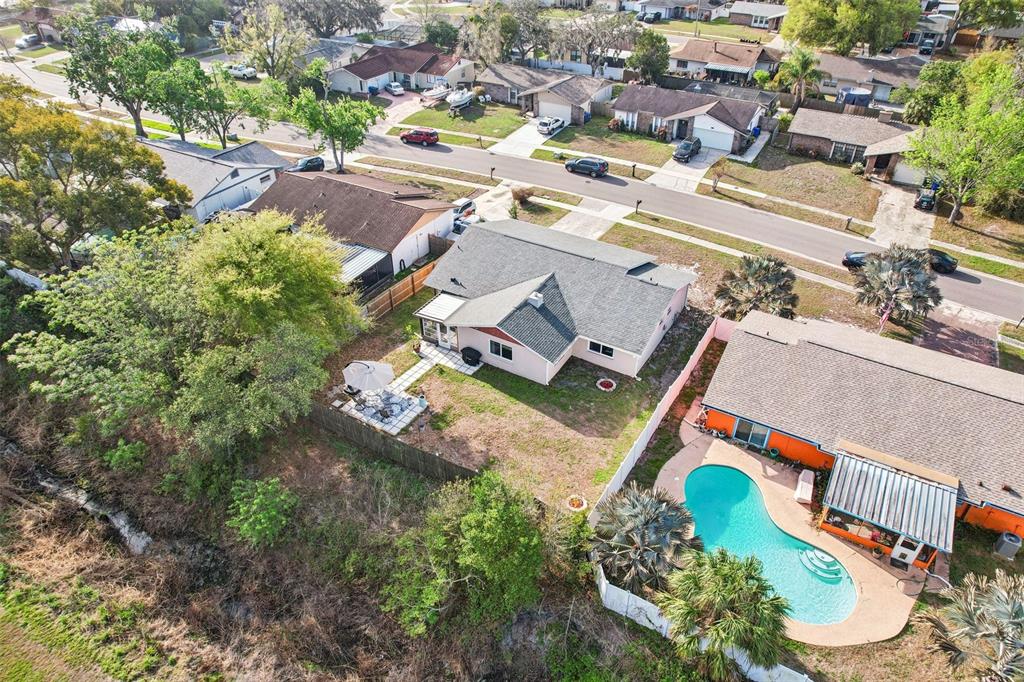 3613 Coppertree Circle Brandon, FL 33511 - Photo 48 of 51 an aerial view of house with yard swimming pool and outdoor seating