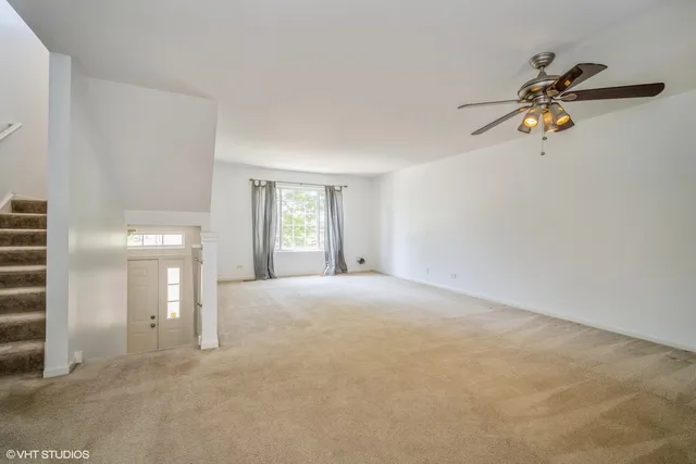 a view of empty room with a window