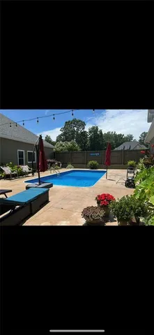 a view of an outdoor space and deck