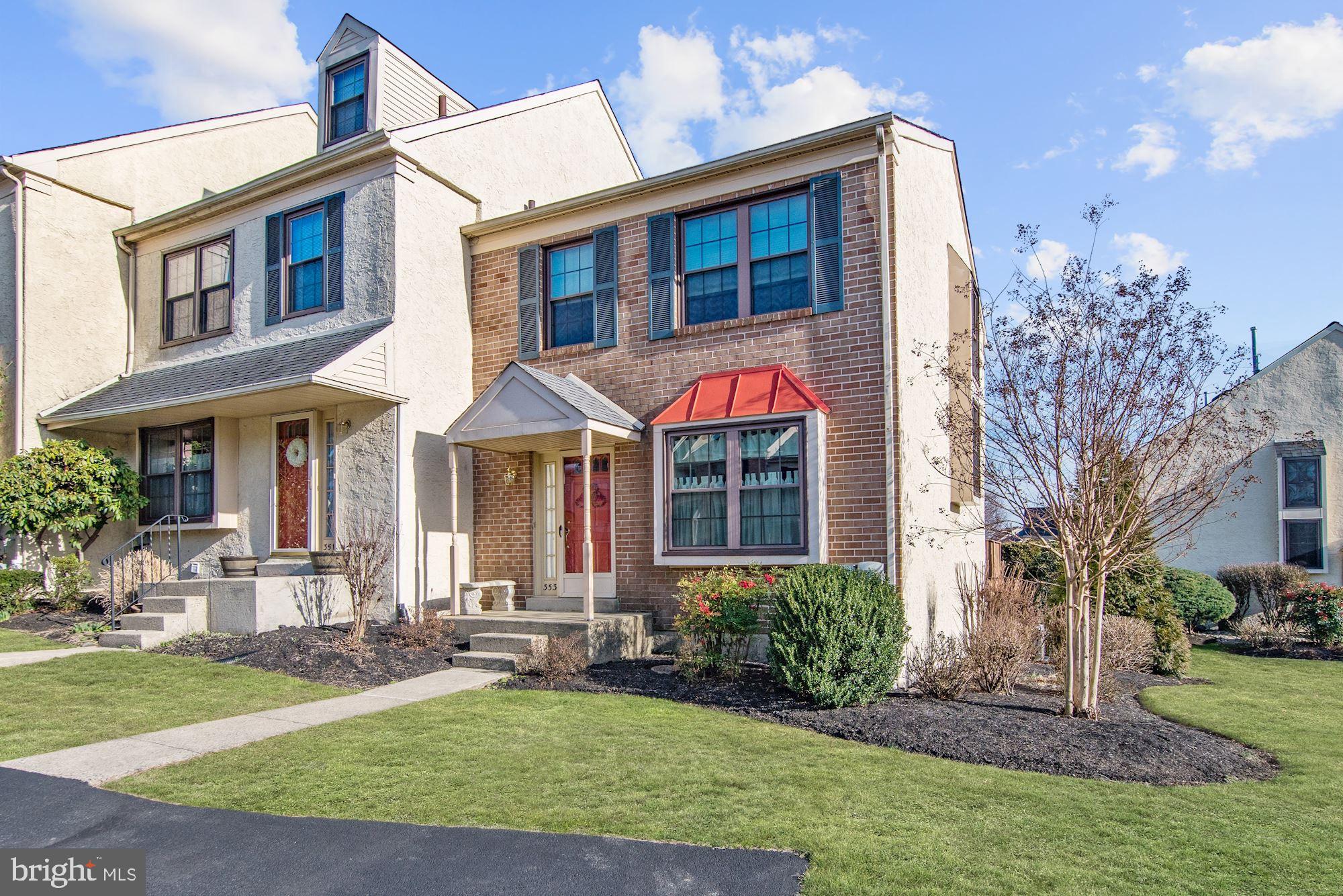353 Scola Road Brookhaven, PA 19015 - Photo 1 of 26 Exterior, End of Row Townhome