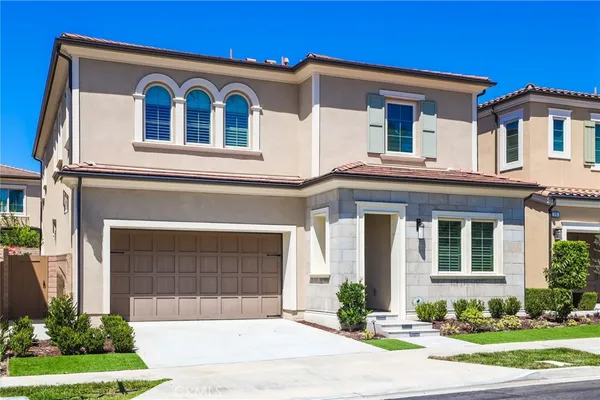 a front view of a house