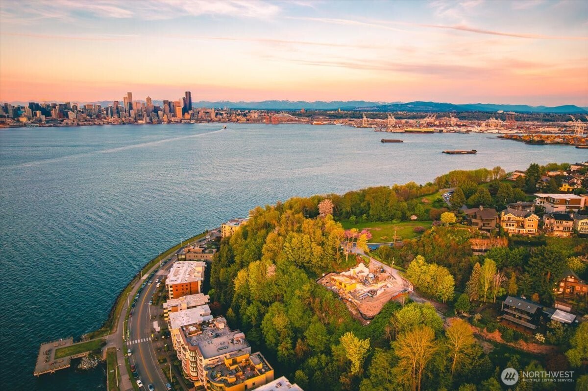 1017 California Lane Southwest Seattle, WA 98116 - Photo 16 of 19 a view of an ocean and city