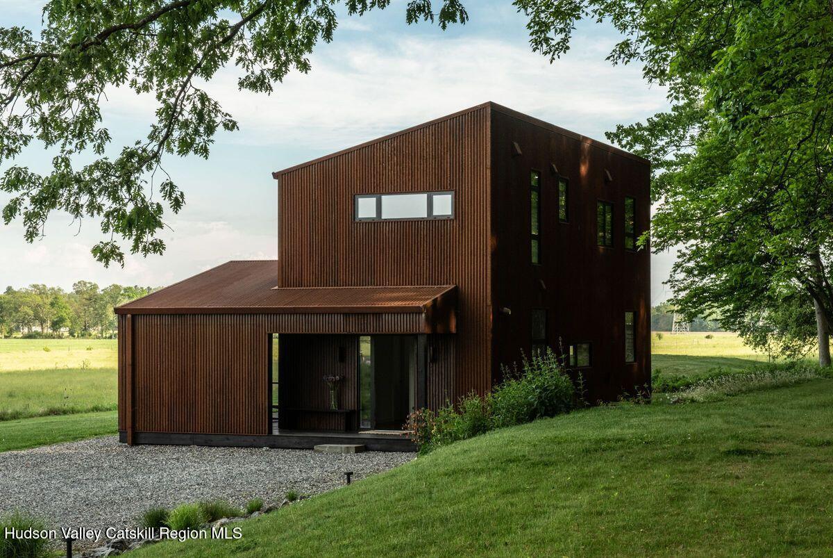 346 Cold Spring Road Hudson, NY 12534 - Photo 25 of 25 a front view of house with yard and garage